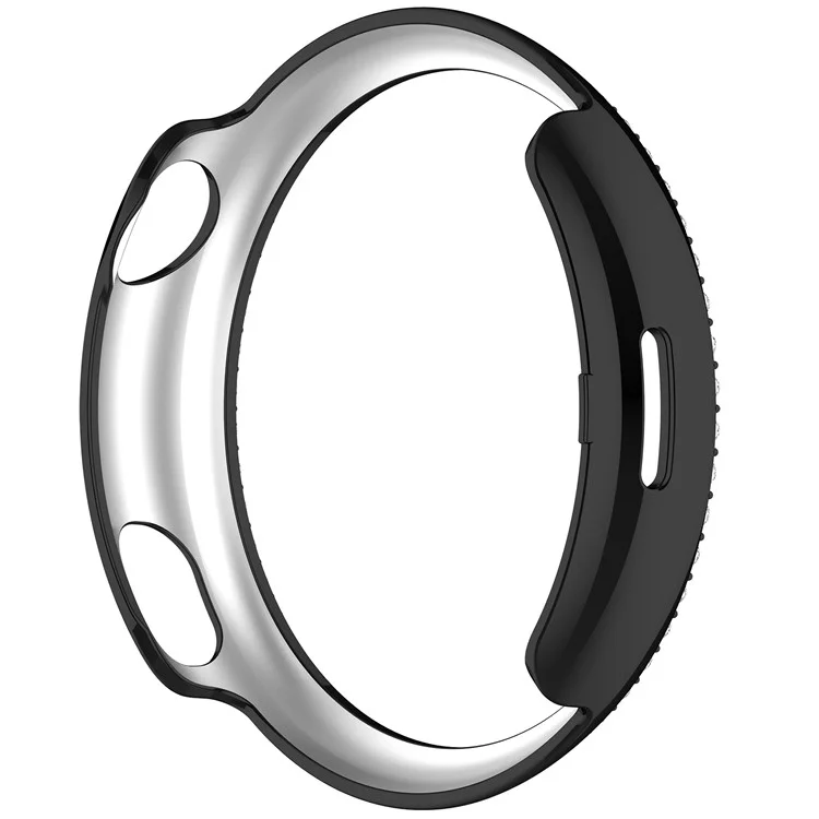 Funda de Reloj con Strass para Vivo Watch 5 - Diseño Hueco con Electrochapado en Negro