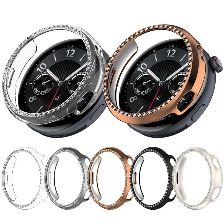 Funda de Reloj con Strass para Vivo Watch 5 - Diseño Hueco con Electrochapado en Negro