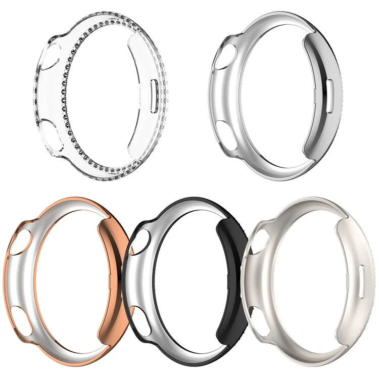 Funda de Reloj con Strass para Vivo Watch 5 - Diseño Hueco con Electrochapado en Negro
