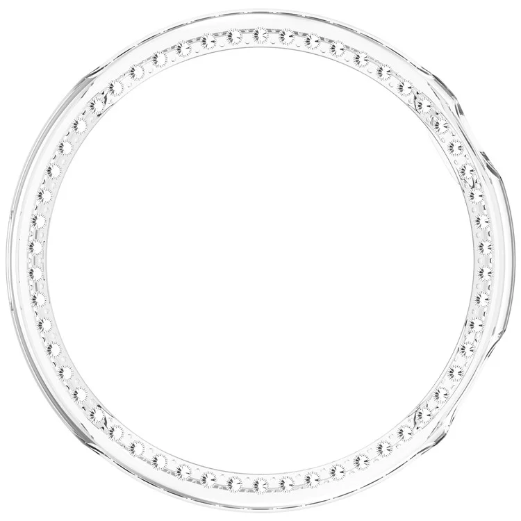 Capa de Relógio Transparente com Design Decorativo Vazado e Strass para Vivo Watch 5