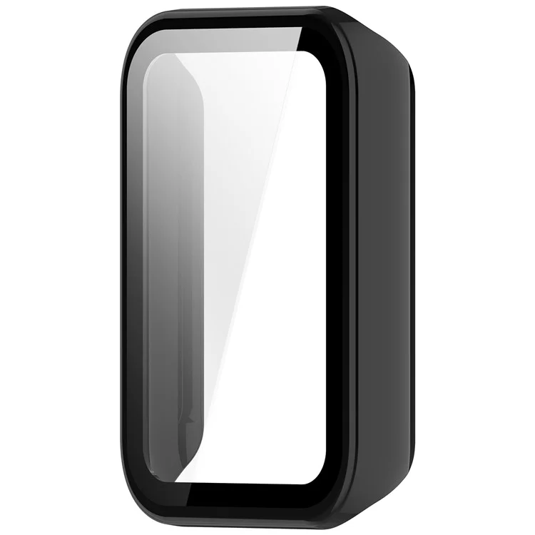 For Honor Band 10 Watch Case PC Frame Cover with Tempered Glass Screen Film - Black