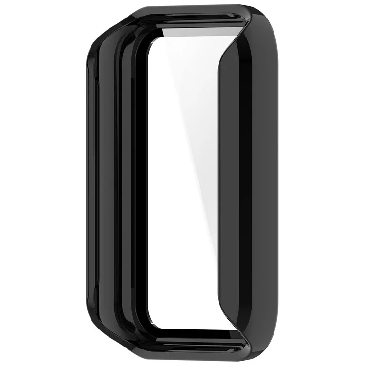 For Honor Band 10 Watch Case PC Frame Cover with Tempered Glass Screen Film - Black