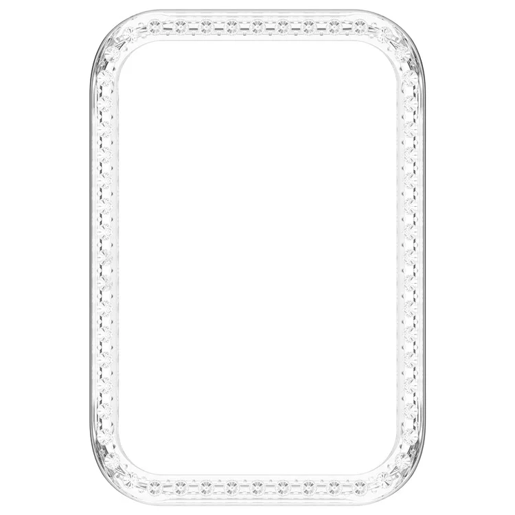 Funda transparente para reloj Honor Band 10 con diseño hueco decorativo de strass en PC