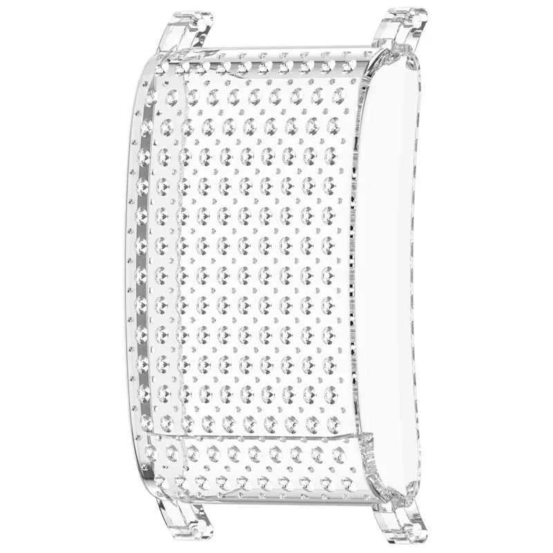 For WHOOP 5.0 LIFE MG / 5.0 Peak / 5.0 One / 4.0 / 3.0 Case Rhinestone Decor ABS + PC Watch Frame Fits 22mm Straps - Transparent