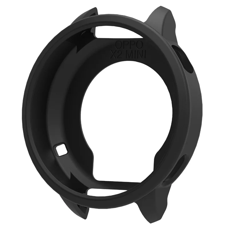 For Oppo Watch X2 Mini Watch Case Soft Silicone Watch Cover - Black
