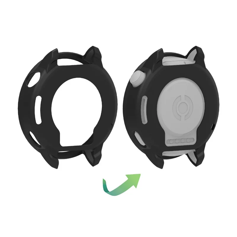 For Oppo Watch X2 Mini Watch Case Soft Silicone Watch Cover - Black