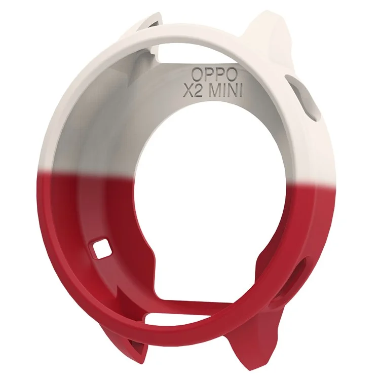 For Oppo Watch X2 Mini Watch Case Soft Silicone Watch Cover - Starlight  /  Red