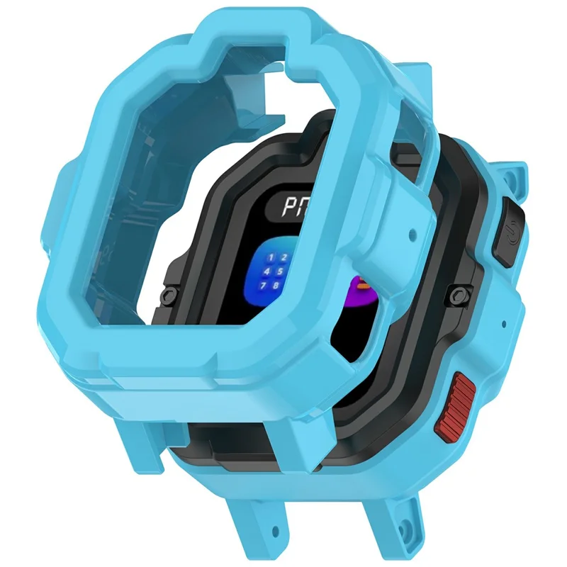 For TickTalk 5 TPU Watch Case Hollow Design Watch Protective Cover - Blue