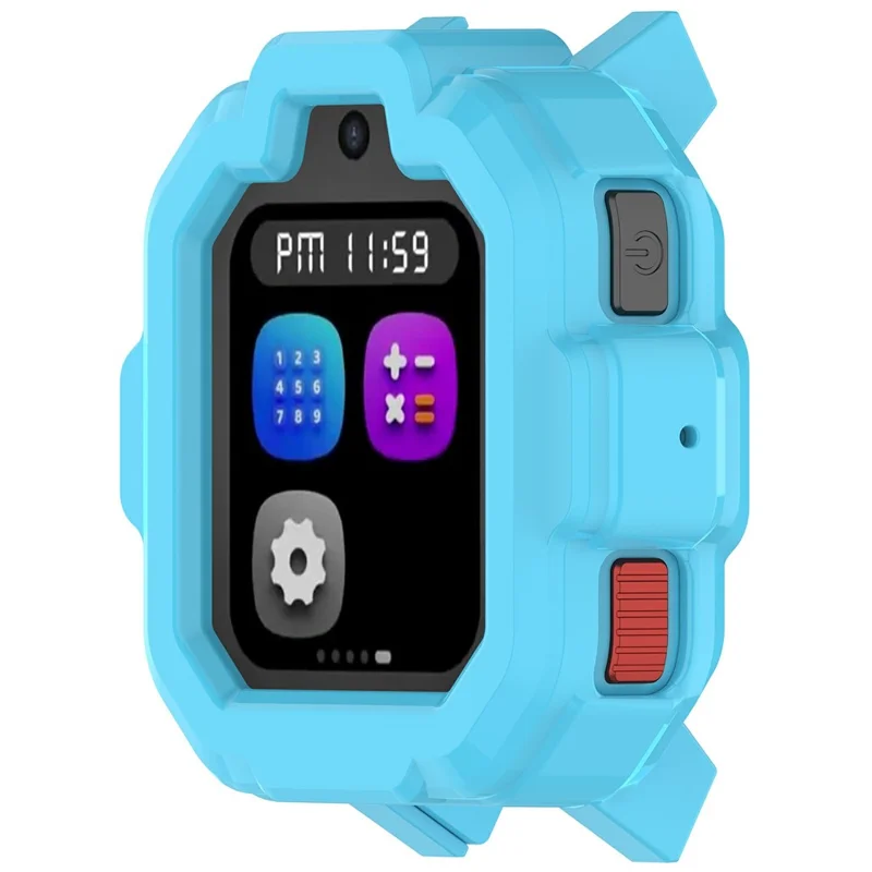 For TickTalk 5 TPU Watch Case Hollow Design Watch Protective Cover - Blue