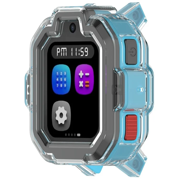 For TickTalk 5 TPU Watch Case Hollow Design Watch Protective Cover - Transparent