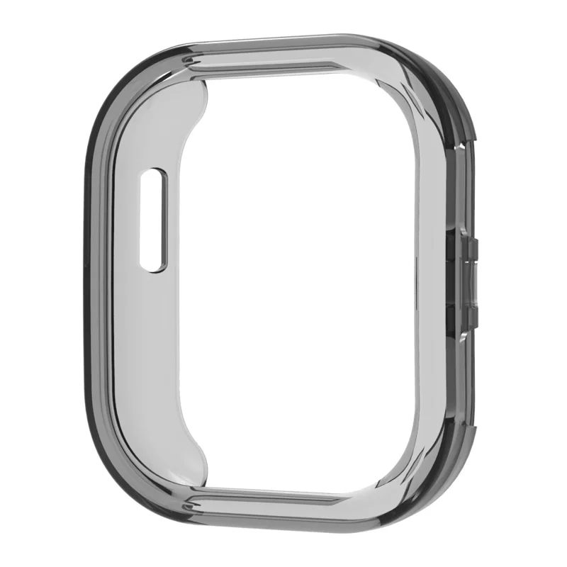 Для Huami Amazfit Bip 6 Защитный чехол для часов из мягкого TPU с перфорацией - Прозрачный черный