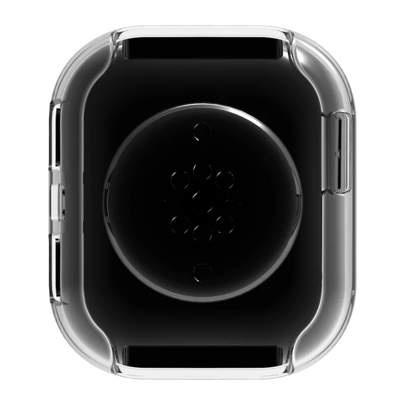 Для Huami Amazfit Bip 6 Защитный чехол для часов из мягкого TPU с перфорацией - Прозрачный черный