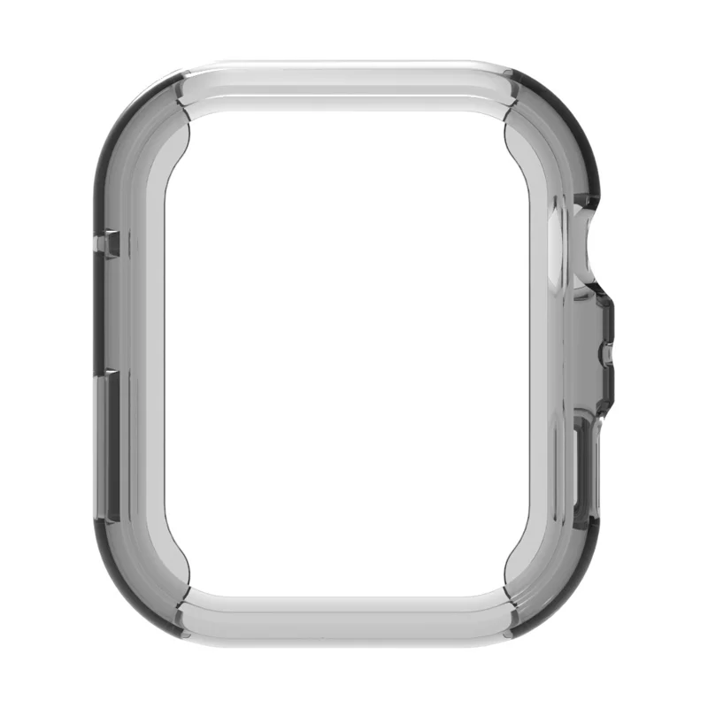 Für Huawei Watch Fit 4 Schutzhülle Weiche TPU Aushöhlen Hülle - Transparent Schwarz
