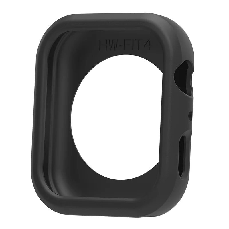 Pour Huawei Watch Fit 4 Étui de Montre en Silicone Pare-chocs Antichoc - Noir