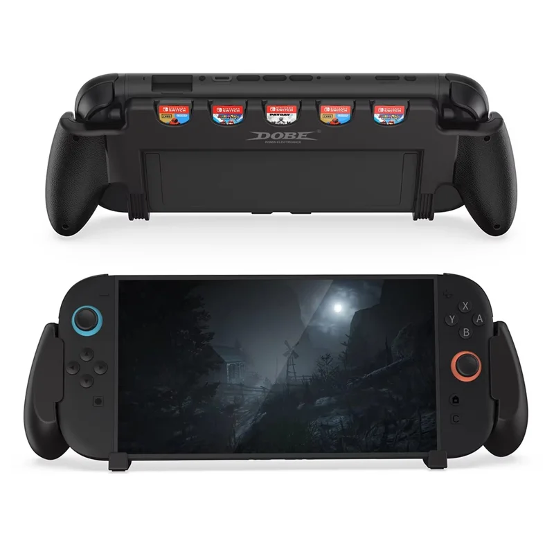 DOBE TNS-3179 Griffhalterung für Nintendo Switch 2 Spielkonsole mit integriertem Griff und Spielkartenhalter