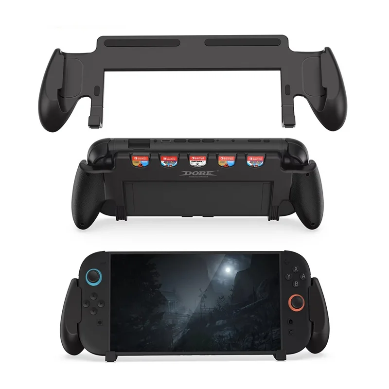 DOBE TNS-3179 Griffhalterung für Nintendo Switch 2 Spielkonsole mit integriertem Griff und Spielkartenhalter