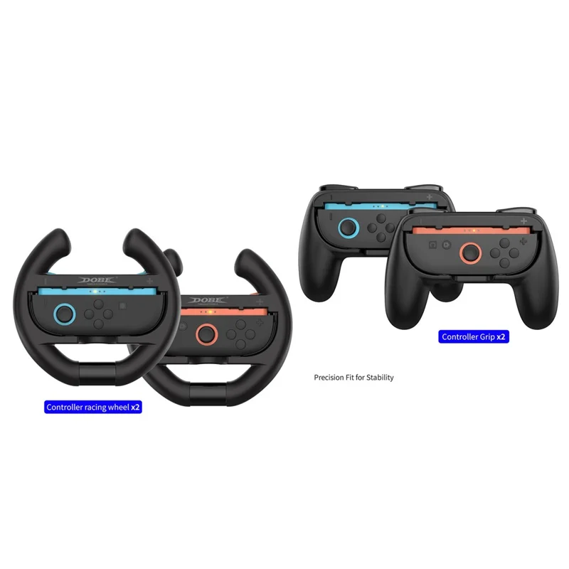 DOBE TNS-5109 Für Nintendo Switch 2 4 in 1 Links Rechts Joy-Con Controller Rennen Lenkrad Griff Set