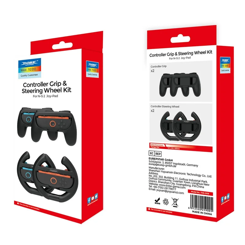 DOBE TNS-5109 Für Nintendo Switch 2 4 in 1 Links Rechts Joy-Con Controller Rennen Lenkrad Griff Set