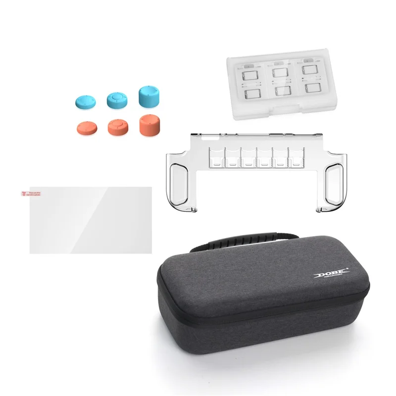 DOBE TNS-5112 10 in 1 For Nintendo Switch 2 Console Carrying Case Crystal Protective Cover Screen Protector Game Card Box