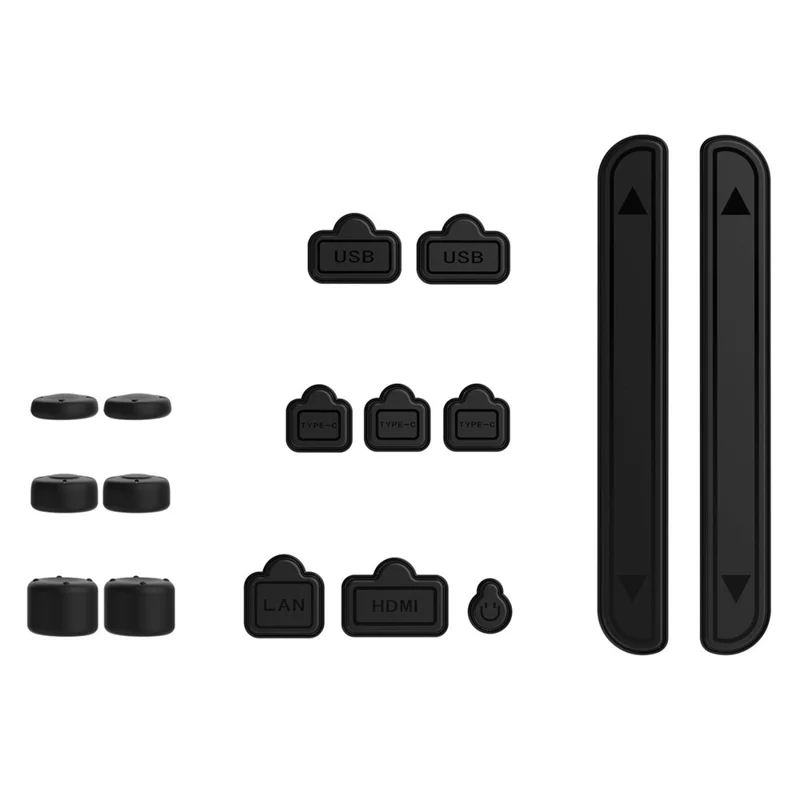 DOBE TNS-5165 Für Nintendo Switch 2 Silikon Staubschutz Stöpsel Daumenkappen 16-in-1 Zubehör-Set