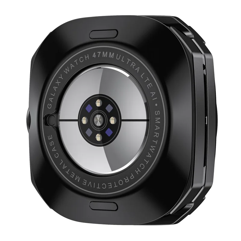 Étui de protection Cyber Style en métal PC pour Samsung Galaxy Watch Ultra 47mm - Noir / Blanc