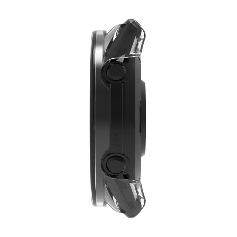 Per Garmin Forerunner 970 Custodia Protettiva Rigida in PC con Pellicola in Vetro Temperato - Trasparente