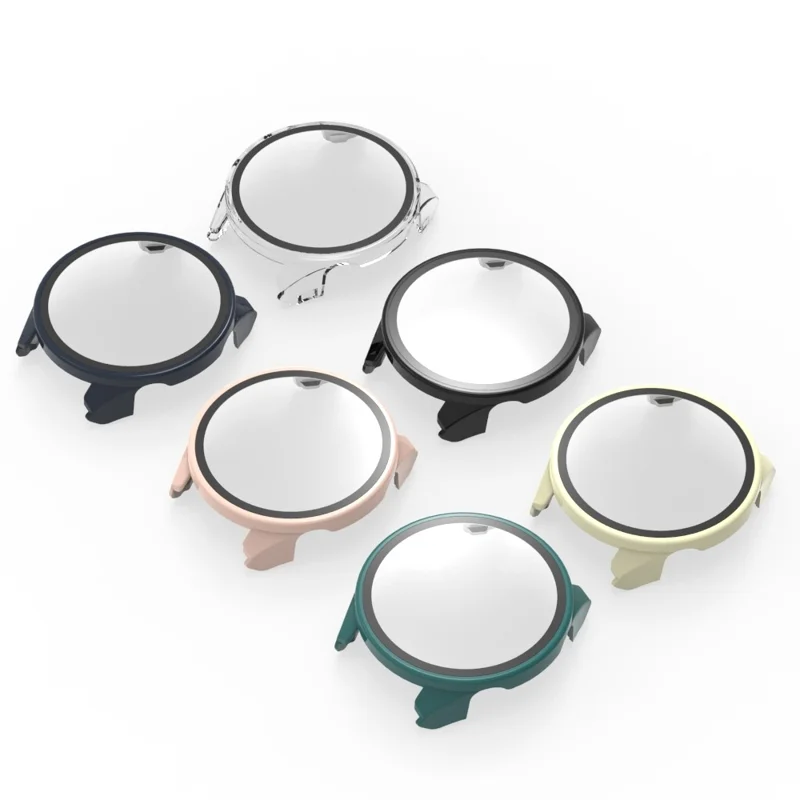 Per Garmin Forerunner 970 Custodia Protettiva Rigida in PC con Pellicola in Vetro Temperato - Trasparente