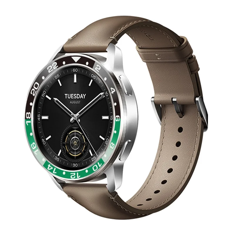 Для Xiaomi Watch S4 / S3 Защитное кольцо с дизайном шкалы безеля из алюминиевого сплава - Черный / Зеленый