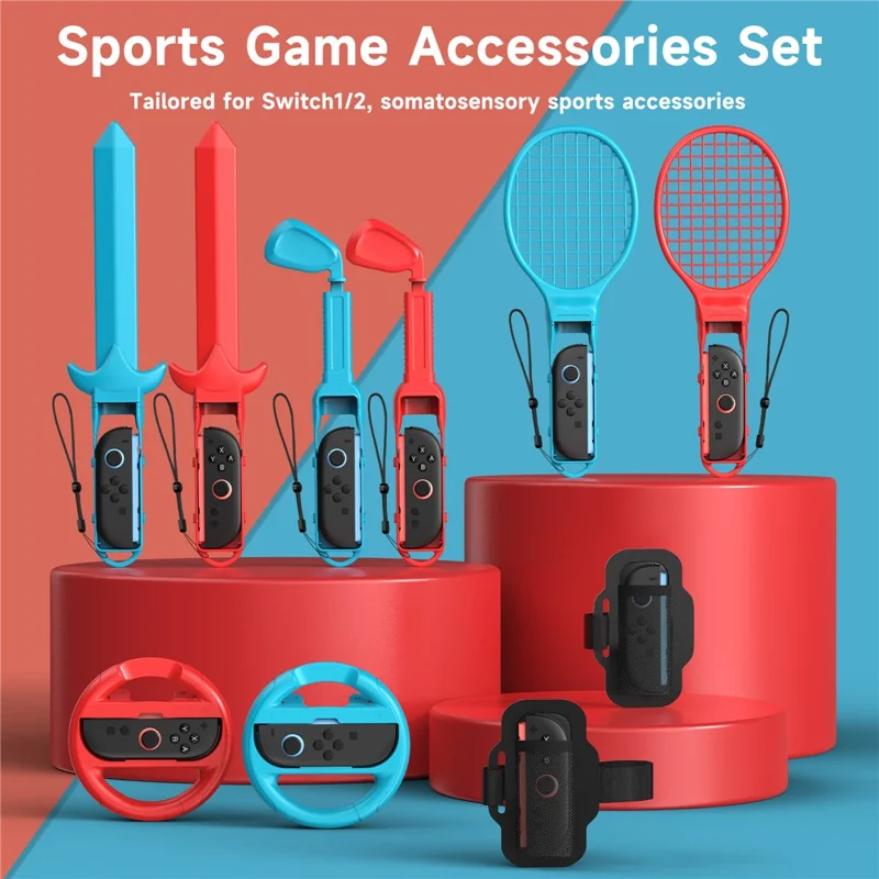STARTRC GAMES Kit de Acessórios 10 em 1 para Nintendo Switch / Switch 2 Console de Jogos Capa Protetora de Controle