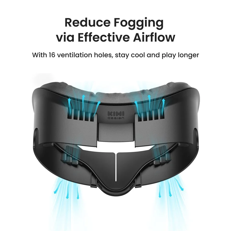 KIWI DESIGN V3 For Meta Quest 3 Replacement Face Mask Cover VR Headset Soft Face Cushion