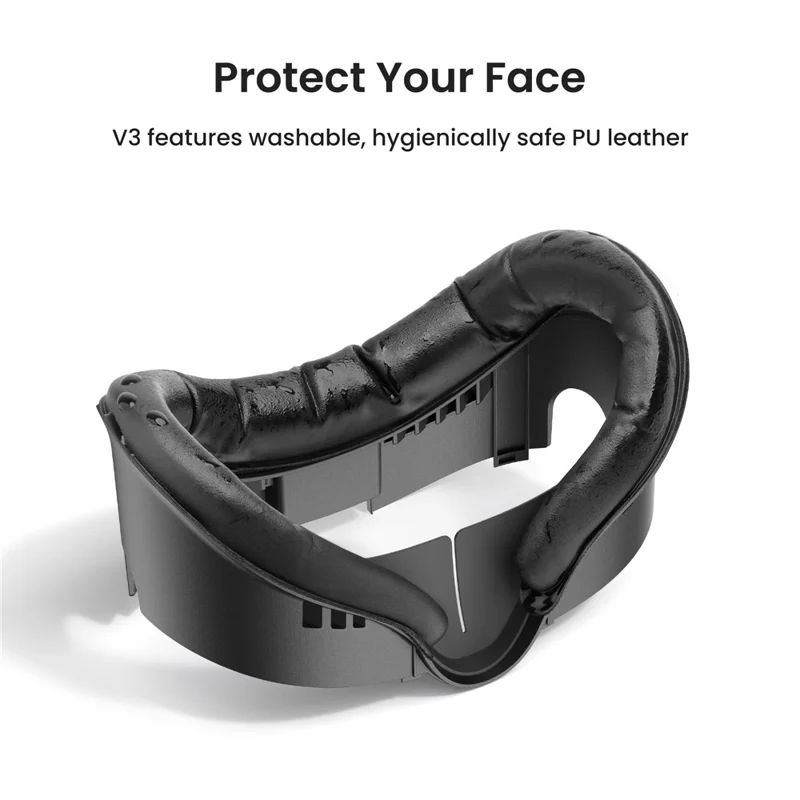 KIWI DESIGN V3 For Meta Quest 3 Replacement Face Mask Cover VR Headset Soft Face Cushion