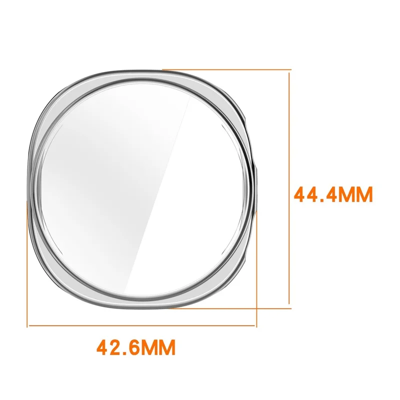 Funda para Samsung Galaxy Watch8 de 40 mm con protección completa, resistente a rayones, cubierta TPU - Dorado claro con acabado electrolítico