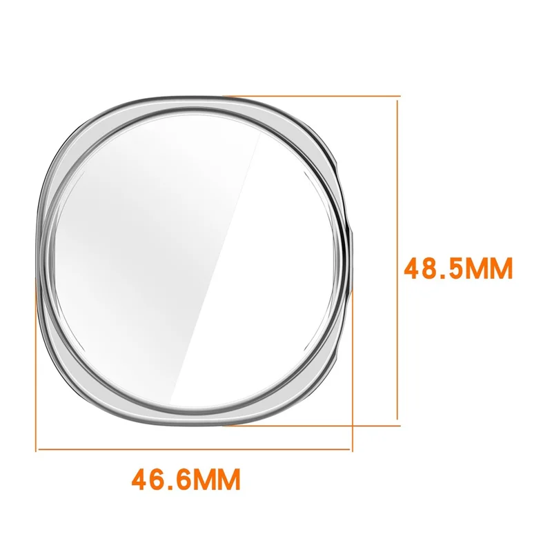 For Samsung Galaxy Watch8 44mm Watch Case Full Protection Scratch Resistant TPU Cover - Electroplating Light Gold