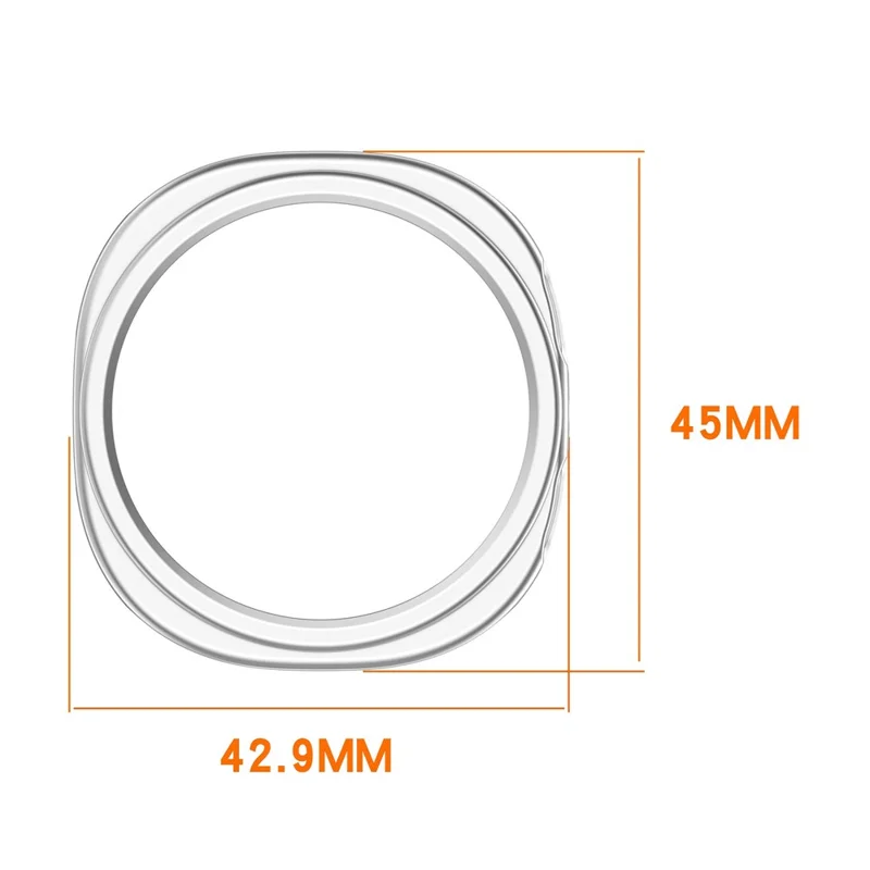 Para Samsung Galaxy Watch8 40mm Semi-Enclosed Caixa de Relógio Quadro Protetor PC - Transparente
