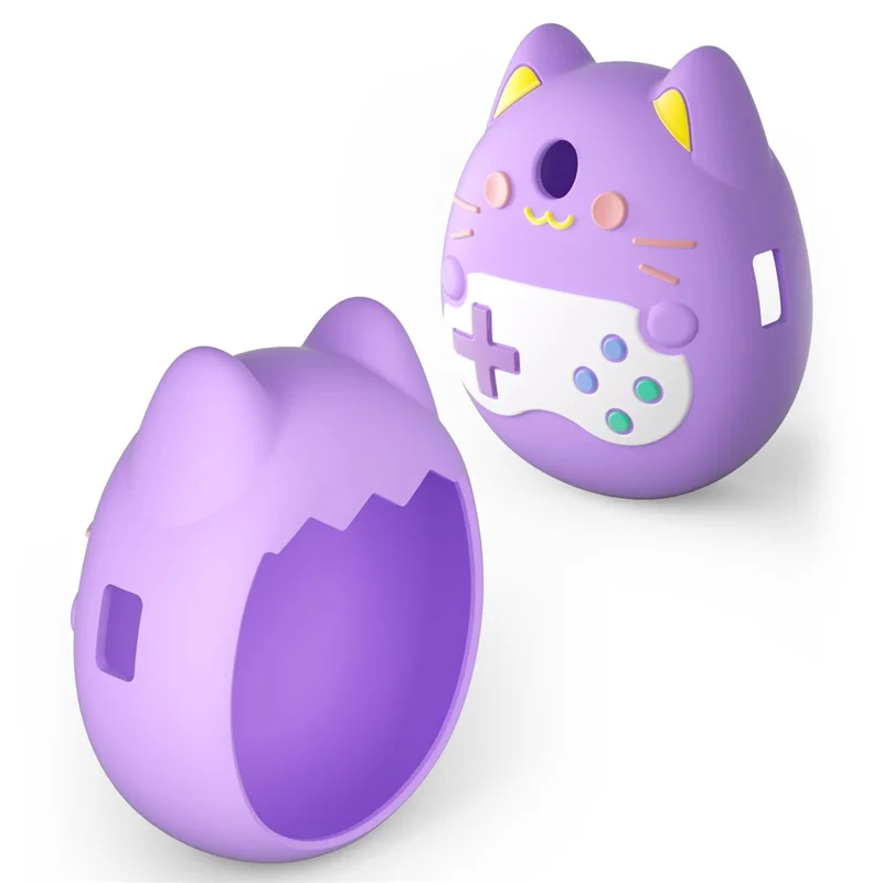 Funda Protectora de Silicona Líquida para Tamagotchi Pix - Dispositivo de Mascota Digital Interactiva, Color Morado