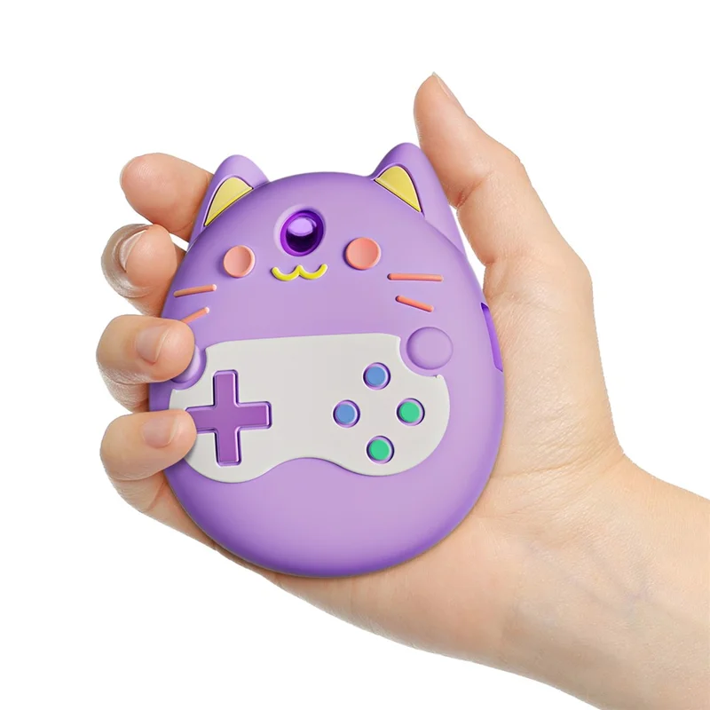 Funda Protectora de Silicona Líquida para Tamagotchi Pix - Dispositivo de Mascota Digital Interactiva, Color Morado