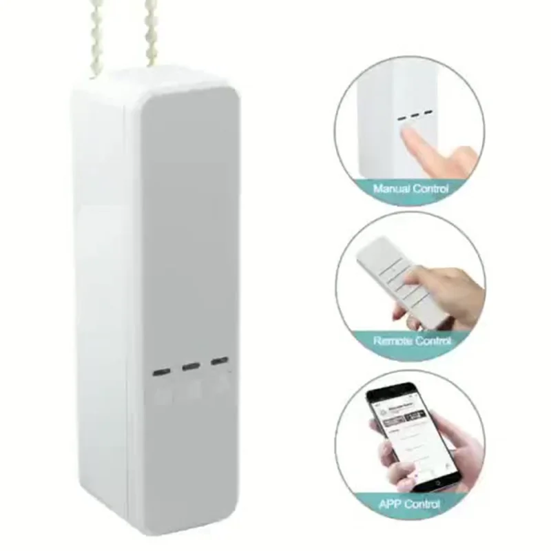 MC08 Smart Home WiFi Wireless Automatic Blinds Roller Shades Motor Remote Control Tuya App Electric Curtain - AU Plug