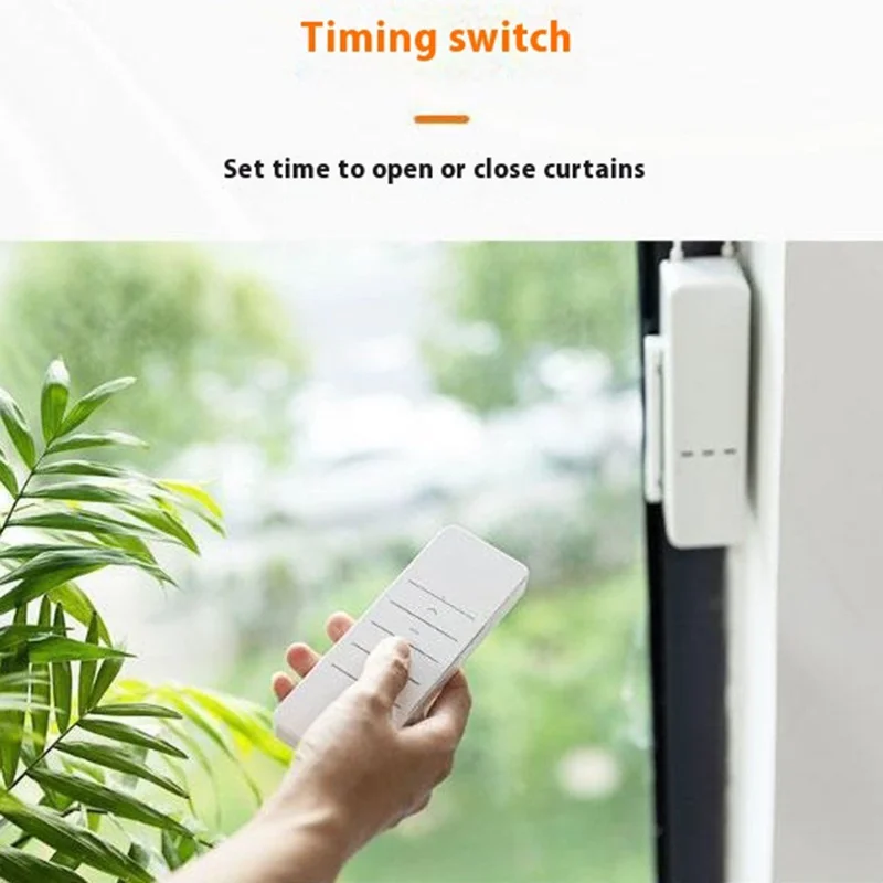 MC08 Smart Home WiFi Wireless Automatic Blinds Roller Shades Motor Remote Control Tuya App Electric Curtain - AU Plug