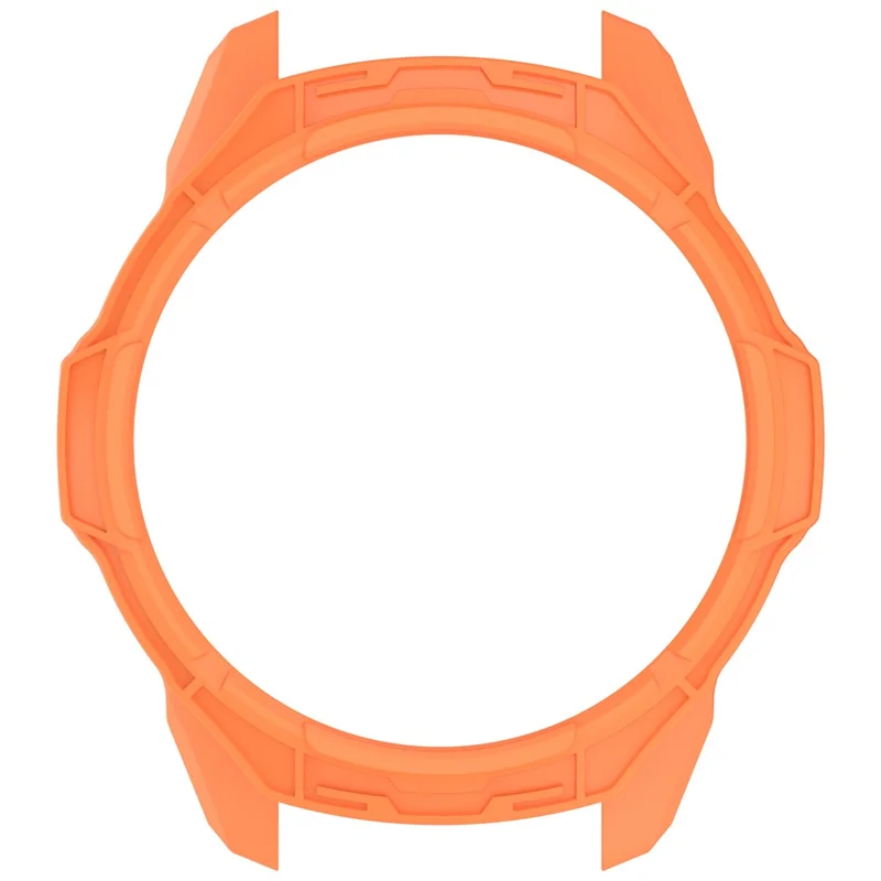 For Garmin Forerunner 570 42mm TPU Protective Case Hollow Design Shockproof Watch Cover - Orange