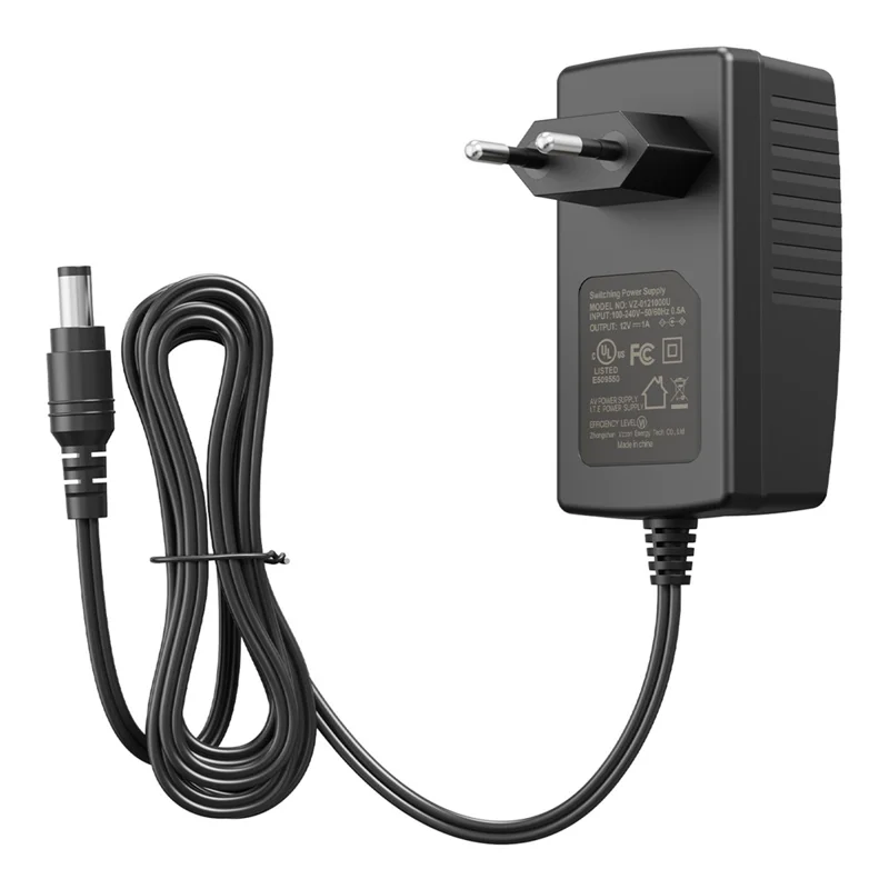 ZOSI 12V 1A 1000mA Power Supply Adapter CCTV Security Camera System for Home Surveillance - EU Plug