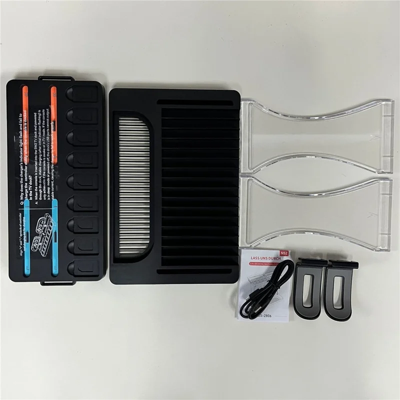 HBS-2806 For Nintendo Switch 2 Console Storage Rack Joy-Con Controller Charging Station Headset Holder Game Card Organizer