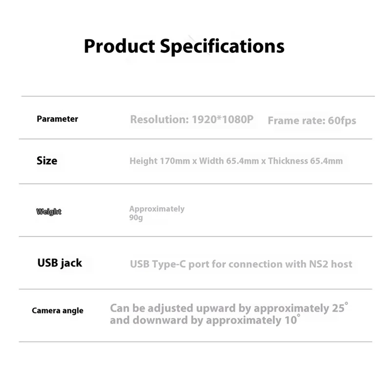 Pour Nintendo Switch 2 Console de Jeu Objectif Grand Angle Caméra de Conversation Vidéo 1080P avec Éclairage Ambiant