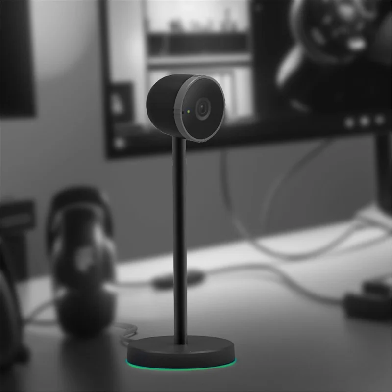Pour Nintendo Switch 2 Console de Jeu Objectif Grand Angle Caméra de Conversation Vidéo 1080P avec Éclairage Ambiant