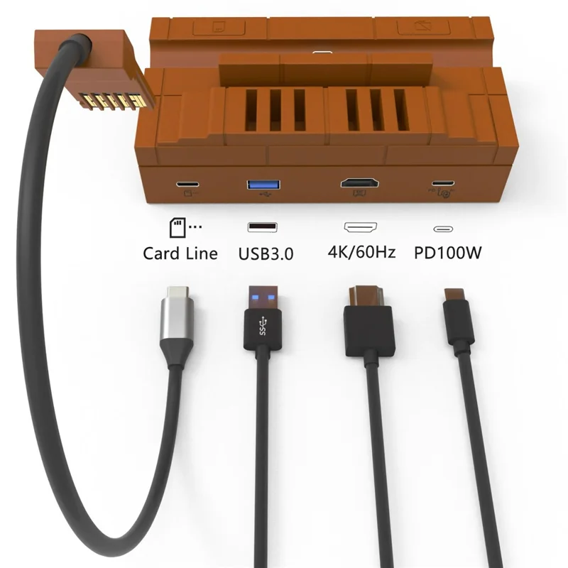 Station d'accueil HYC-386 pour Nintendo Switch 2, HD 4K 60Hz, support de chargement avec fentes de rangement pour les cartouches de jeu