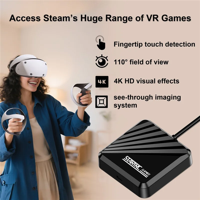 Adaptador de Conexão para PlayStation VR2 da STARTRC com Receptor Bluetooth Compatível para Computador