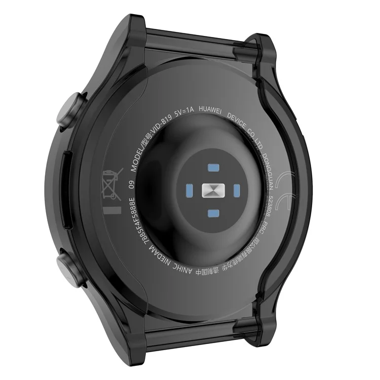 TPU Full Coverage Electroplating Protective Shell Case Cover for Huawei Watch GT 2 Pro - Black