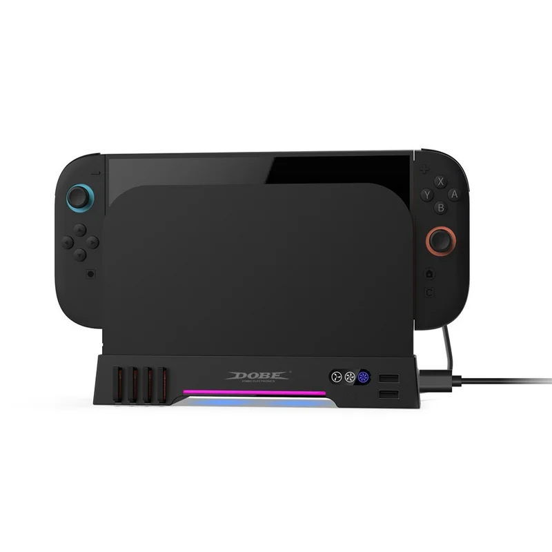 DOBE TNS-31111 For Nintendo Switch 2 Heat Dissipation Dual Fan Cooling Stand with RGB Light