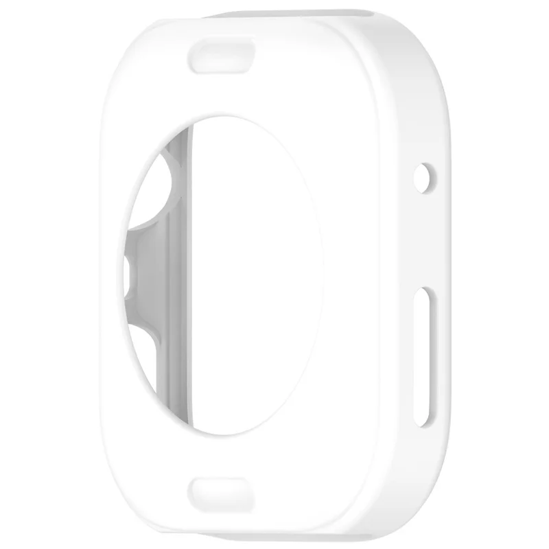 Pour Huawei Watch Fit 4 Pro Boîtier de montre Cadre de montre en silicone souple Creux - Blanc