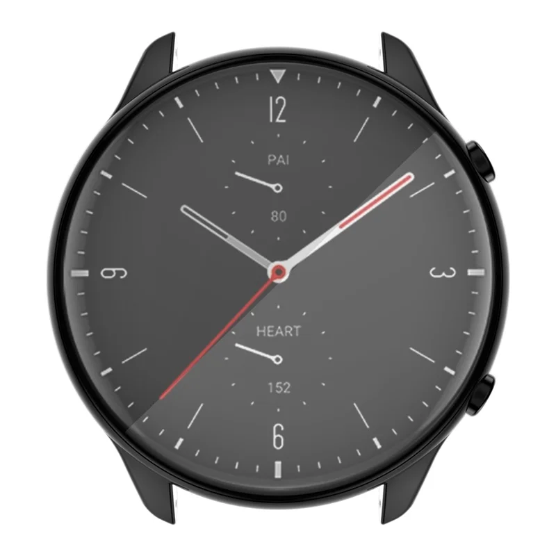Soft TPU Electroplated Anti-Scratch Smart Watch Frame Case Cover for Huami Amazfit GTR2 - Black