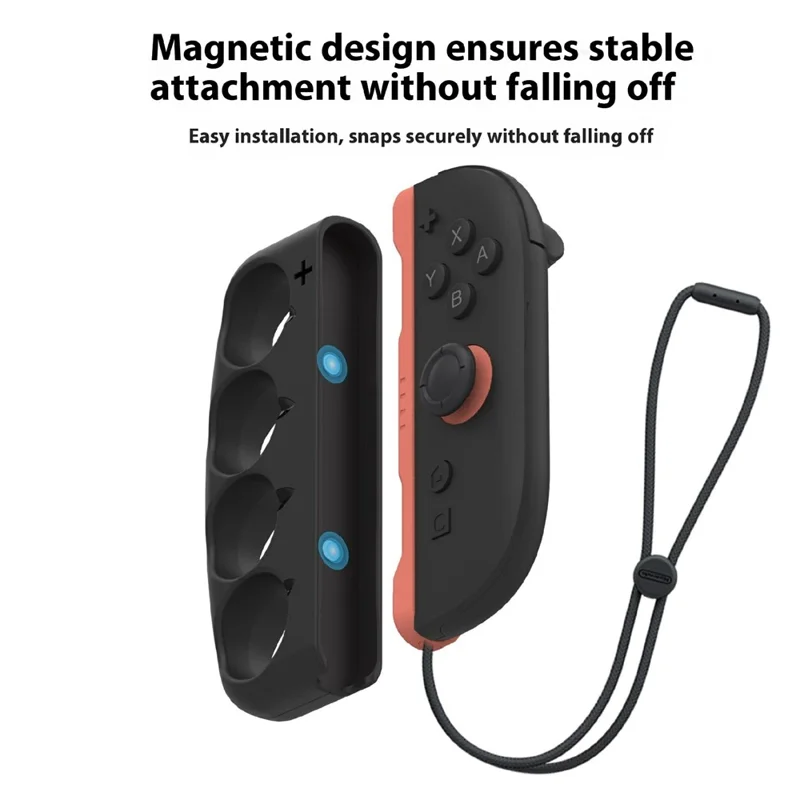 PGTECH GP-386 para Nintendo Switch Empunhadura Magnética de Boxe para Joy-Con Esquerdo e Direito - Preto
